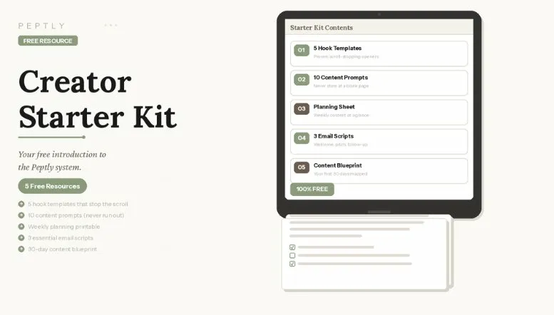 Creator Starter Kit — free templates, prompts, and scripts